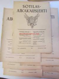 Sotilas aikakauslehti 1949-1979 vuosien lehtiä 125 kappaletta - katso kuvista tarkemmin