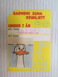 Helsinki / Liikennelaitos / HKL - HST / YTV - 19?? Barnens egna resbiljett under 7 år 2kpl -matkalippu