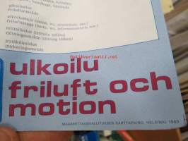 Pääkaupunkiseutu Ulkoilukartta 1990 Friluftskarta huvudstadsregionen