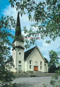 Riihimäki kirkko  - kirkkopostikortti kulkenut 1974