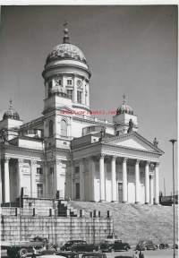Suurkirkko  kirkko  Helsinki  - kirkkopostikortti kulkenut 1955