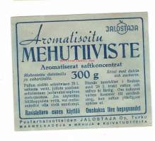 Aromatisoitu Mehutiiviste  -  tuote-etiketti