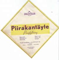 Piirakantäyte   -  tuote-etiketti  15x15 cm