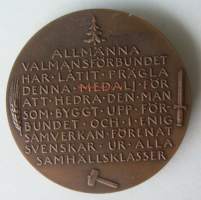 Arvid Lindman   ( Svante Nilsson ) mitali ,   taidemitali  60 mm / Salomon Arvid Achates Lindman (19. syyskuuta 1862 Uppsala &amp;#8211; 9. joulukuuta 1936,