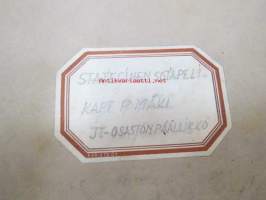 Sotakorkeakoulu 1960-luvun alkupuolen kurssimateriaalia noin 20 kansiollista - Kapteeni Mäki