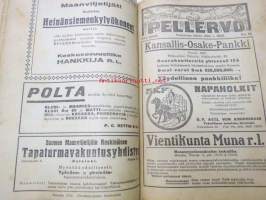 Pellervo 1924 vihkot 5-24 (tammi- ja helmikuu puuttuvat) -sidottu vuosikerta