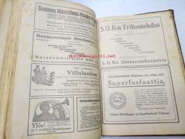 Pellervo 1924 vihkot 5-24 (tammi- ja helmikuu puuttuvat) -sidottu vuosikerta