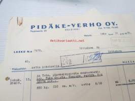 Pidäke-Verho Oy, Helsinki 19.10.1939 -asiakirja