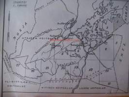 Talouskartta  Inarin hoitoalueesta 2. karttalehti/ 18 Inarin kunnassa kartoittanut ilmakuvien pohjalta 1954 -55 metsänarvostelija Kullervo Kuusela / kartta 73 x100