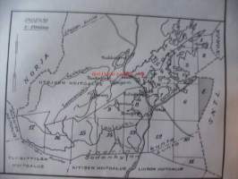 Talouskartta  Inarin hoitoalueesta 5. karttalehti/ 18 Inarin kunnassa kartoittanut ilmakuvien pohjalta 1956 metsänarvostelija Kullervo Kuusela / kartta 73 x100 cm