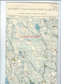 Kierinki 7460 / 90   Suomen taloudellinen kartta  1 : 100 000  kartta 1944