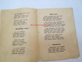 Wiisi kansan laulua - Miksi huokaan?, Matkailijan laulu. Mökin tyttö. Kalmistossa. Talon lapsi. Tampere 1897