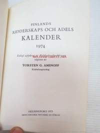 Finlands ridderskaps och adels kalender 1974 - Finlands adelskalender -aateliskalenteri
