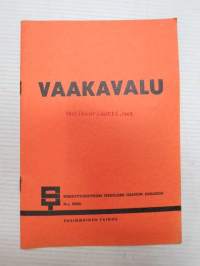 Vaakavalu - Sementtiyhdistyksen teknillisen osaston julkaisuja n:o XXXIII
