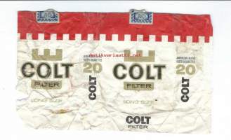 Colt   - tupakkaetiketti, avattu tuotepakkaus kääre