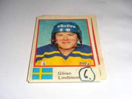 Semic Jääkiekon MM-82 Göran Lindblom (Taustapaperi irronnut)