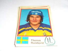 Semic Jääkiekon MM-82 Thomas Rundqvist (Taustapaperi irronnut)