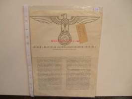 Saksan Lähetystön Sanomalehtiosaston julkaisu. Helsingissä maalisk. 15 p:nä 1944