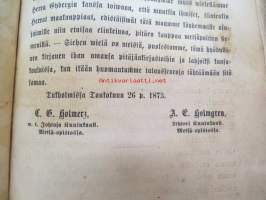 K. (Keisarillisen) Suomen Talousseuran Kirjaisia kansalle. 8. Metsäpuitten siementen kokoomisesta ja säilyttämisestä, kansan walistukseksi, Turussa 1874