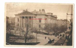 Helsinki  Studenthuset  - paikkakuntapostikortti kulkenut 1913