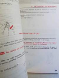 Honda outboard motor 8F75-100 owner&#039;s manual -omistajan käsikirja