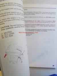 Honda outboard motor 8F75-100 owner&#039;s manual -omistajan käsikirja