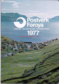 Färsaaret 1977 **.  Vuosilajitelma. Postverk Foroyan alkuperäispakkauksessa.
