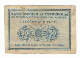 Eesti  50 pen. 1919   seteli