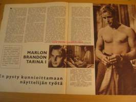 Elokuva-Aitta 1961 nr 8 (kannessa Leni Katajakoski), Rex Harrison, Marlon Brando tarina osa I