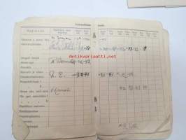 Leena Nissinen - Taideteollisuuskeskuskoulu, tekstiilitaiteen osasto 1939-1944 opintokirja