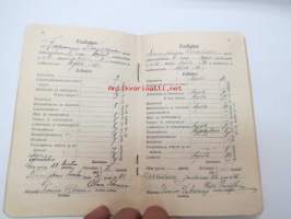 Kansakoulunoppilaan arvostelukirja - Laatinut Hausjärven opettajisto - Vieno Sikanen - Kuopion maalaiskunta Niemisjärvi alakansakoulu