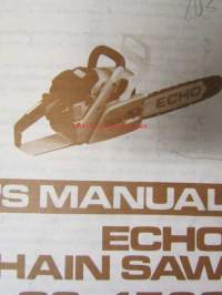 Echo chain saw CS-4500 Operator&#039;s manual -käyttäjän käsikirja ja varaosaluettelo