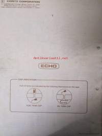 Echo chain saw CS-4500 Operator&#039;s manual -käyttäjän käsikirja ja varaosaluettelo