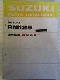 Suzuki RM125 (M-S-A-B) Parts Catalogue mootoripyörä -varaosaluettelo