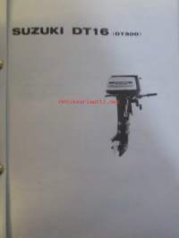 Suzuki DT16 (DT300) Parts Catalogue perämoottori -varaosaluettelo