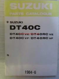 Suzuki DT40C / DT40C ve / DT40RC ve / DT40C vf / DT40RC vf Parts Catalogue perämoottori -varaosaluettelo