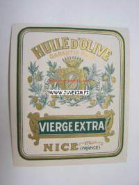 Huile d´Olive Vierge Extra -tuotemerkki / etiketti