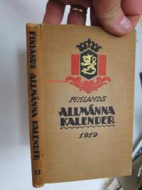 Finlands allmänna kalender 1919 - Almanack och årsbok