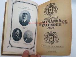 Finlands allmänna kalender 1919 - Almanack och årsbok