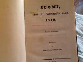 Suomi. Tidskrift i fosterländska ämnen 1849