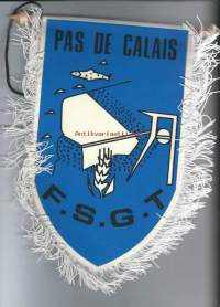 Pas de Calais F.S.G.T.  - matkailuviiri  25x15 cm