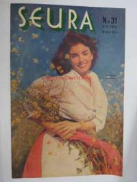 Seura 1955 nr 31, ilmestynyt 3.8.1955, sis. mm. seur. artikkelit / kuvat / mainokset; Maanmainiot mirrit, Uuden Valamon vanhat (erikoisella lapsellisen alentuvalla