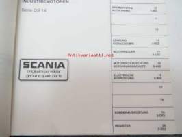 Scania DS 14 Industrimotorer - Industrial engines - Reservdelskatalog - Spare Parts list -varaosaluettelo