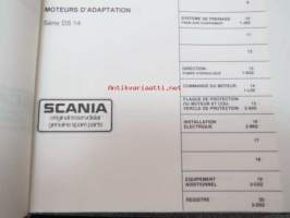 Scania DS 14 Industrimotorer - Industrial engines - Reservdelskatalog - Spare Parts list -varaosaluettelo