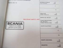 Scania DS 14 Industrimotorer - Industrial engines - Reservdelskatalog - Spare Parts list -varaosaluettelo