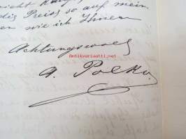 A. Polko (Grosse Italijanskaja 15, St. Petersburg), 8 /20.10.1892 -liikekirje -business letter