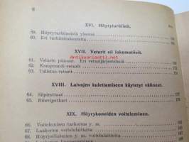 Höyrykoneoppi - Lyhyempi laitos - Alempia koneenkäyttäjä- sekä lämmittäjäkursseja varten