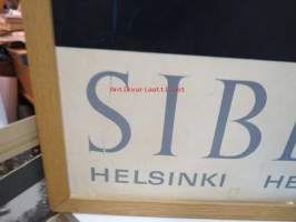 Sibelius-viikko 1962 -juliste (Ahtiala), alkuperäinen vuoden 1962 kehystys, naarmuja, kulumia, käytössä ollut, ei g