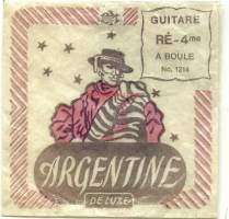 Argentine de Luxe RE- kitaran  kieli   -tyhjä   tuotepakkaus