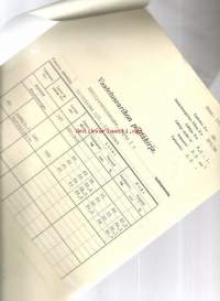 Puolustusministeriö 1937  - firmalomake liitteenä 7 kpl Vaatetusvarikon pöytäkirjaa